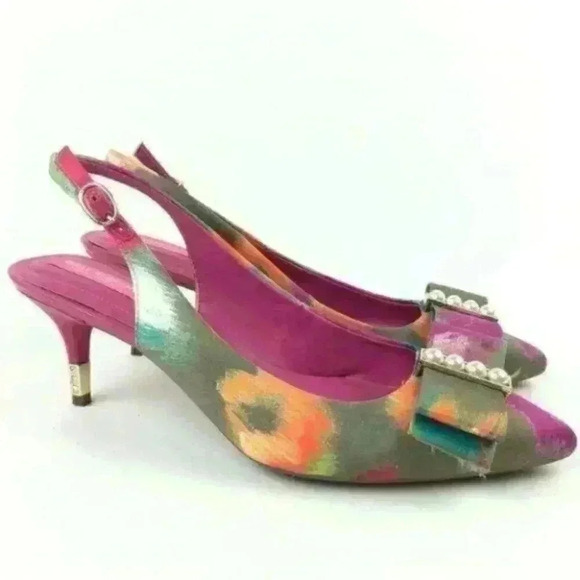 Isaac Mizrahi New York Heels 7.5 ismiro Pointy Toe - Picture 1 of 8